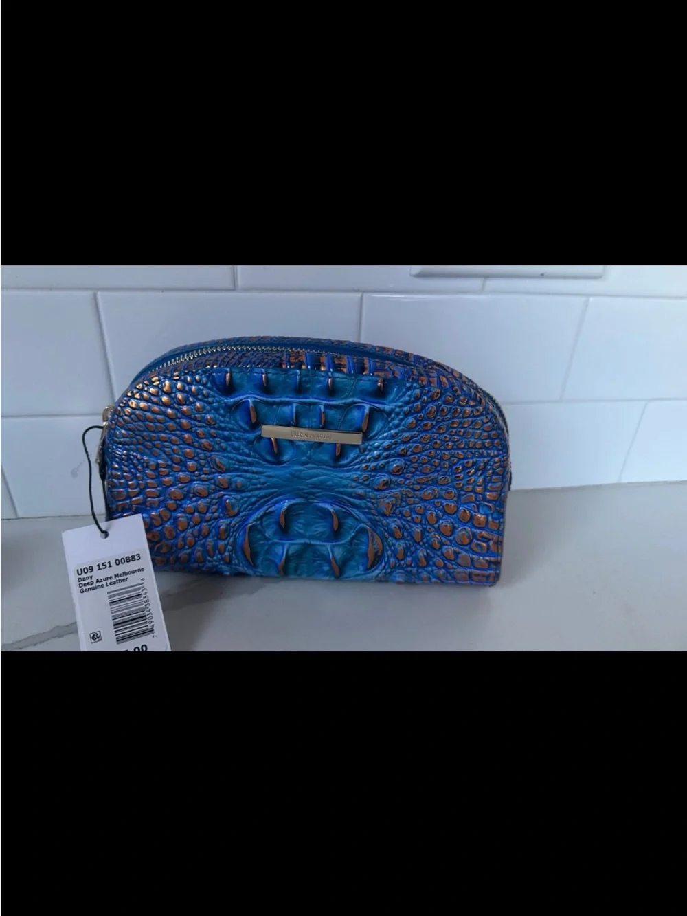 Brahmin Dany deep azure cosmetics Case